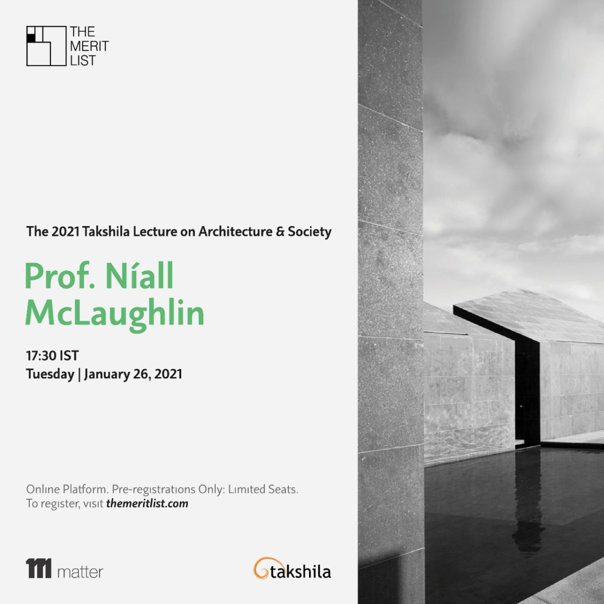 The 2021 Takshila Lecture on Architecture & Society: Níall McLaughlin